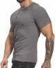 Men's Muscle T Shirts Stretch Short Sleeve Workout Tee Casual Slim Fit Shirt