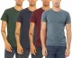 4 Pack Men's Heather Cotton Poly T-Shirt