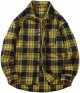 Men's Plus Size Casual Plaid Long Sleeved Shirt Bulk Long Sleeve Shirts