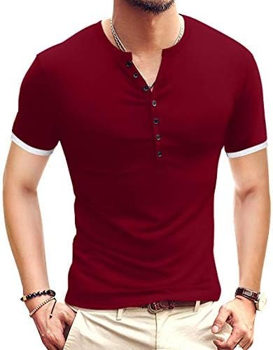Mens Casual Slim Fit Basic Short Sleeve Fashion Summer T-Shirt