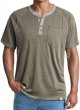 Men's Long/Short Sleeve T-Shirt Stretch Cotton Casual Pullover Tee Shirts with Pockets