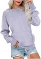 Womens Sweatshirt No Hood Cute Long Sleeve Shirts Fall Casual Pullover Loose Fit Sweater Tops with Pocket
