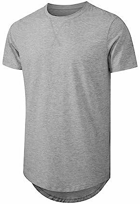 Mens 3 Pack T-Shirt Cotton Longline Classic Top