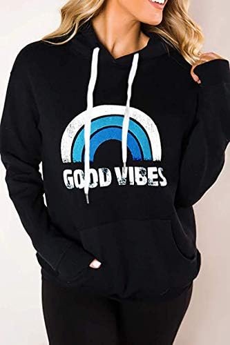 Women's Hoodies Long Sleeve Shirt Casual Graphic Tee Shirt Lightweight Sweatshirts Fall Clothes for Women Tops