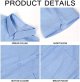 Mens Button Down Shirts Casual Short Sleeve Linen Tops Cotton Lightweight Fishing Tees Spread Collar Plain Shirt