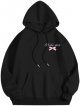 Women Fashion Letter Print Hooded Long Sleeve Casual Hoodie Sports Hoodie Casual Tie