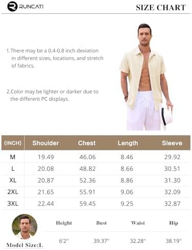 Mens Button Down Shirts Casual Short Sleeve Linen Tops Cotton Lightweight Fishing Tees Spread Collar Plain Shirt