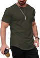 Mens T Shirts Casual Longline Tee Shirts