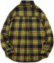 Men's Plus Size Casual Plaid Long Sleeved Shirt Bulk Long Sleeve Shirts