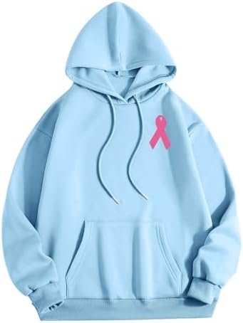 Women's Halloween Stand Alone In October We Wear Witch Breast Cancer Awareness Print Hoodie Fallout Hoodies for