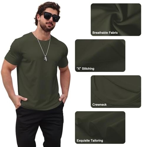 Mens T Shirts Casual Longline Tee Shirts