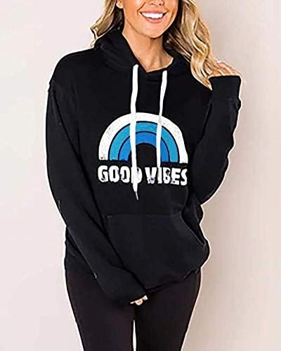 Women's Hoodies Long Sleeve Shirt Casual Graphic Tee Shirt Lightweight Sweatshirts Fall Clothes for Women Tops