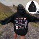 Women Fashion Letter Print Hooded Long Sleeve Casual Hoodie Sports Hoodie Casual Tie