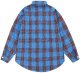 Men's Personality Tie Dye Fashion Loose Plus Size Plaid Long Sleeved Shirt Us Wine