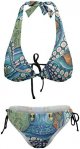 Bikini Set for Girlfriend Sexy Ocean Life on Earth Two Piece Bathing Suit Sea Removable Padding Bra Tie String