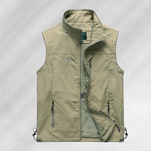 Mens Leisure Practical Travel Fishing Outdoor Work Pocket Vest Shampoo Set for Men