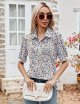 Womens Blouses Dressy Casual Short Sleeve Button Down Collared Polo Shirt Loose Tunic Summer Tops