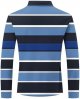 Men's Long Sleeve Patchwork Striped Lapel T Shirt Casual Holiday Shirts Tops Men Shirt Long